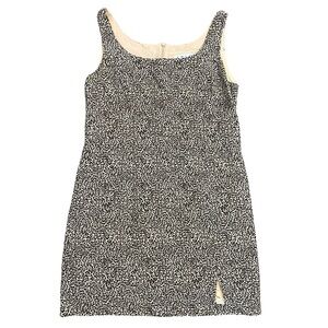 TRIO New York Brown Tan Cream Cheetah Print Sleeveless Dress Women’s 8